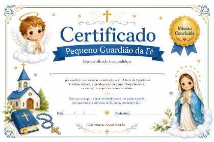 Certificado Pequeno Guardião da Fé