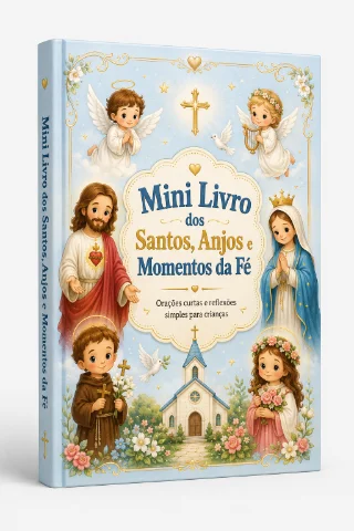 Mini Livro dos Santos, Anjos e Momentos da Fé